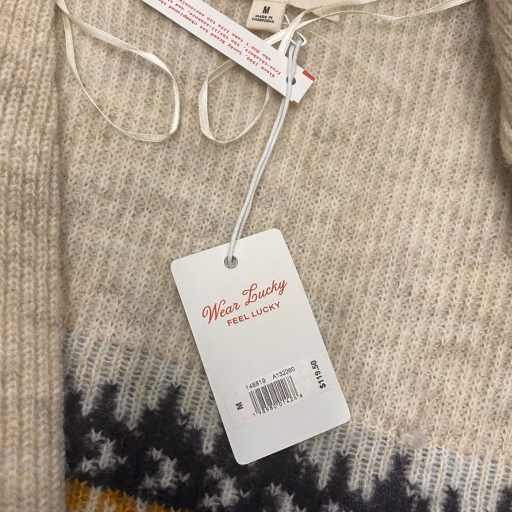 $119 Lucky Brand Wool Shawl Collar Open Front Cardigan Women’ Size M - Picture 5 of 16